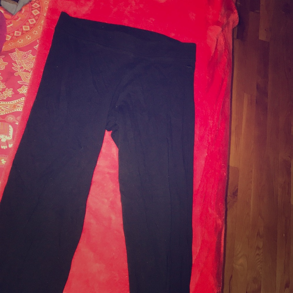 Victoria’s Secret “Pink” Black Leggings.